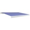 vidaXL Motorizirana kasetna tenda 350x250 cm modra in bela