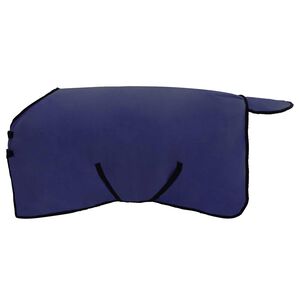 vidaXL Konjski pla&scaron;č Temno modra 75 cm Poliester Fleece