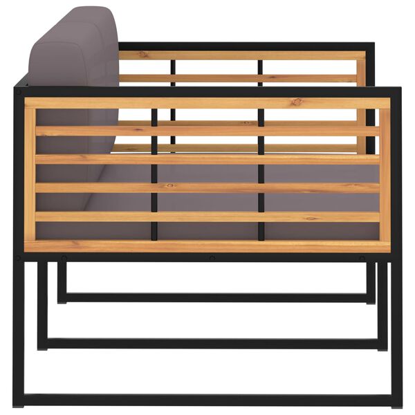 vidaXL Vrtna sedežna garnitura 4-delna trden akacijev les in jeklo