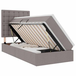 vidaXL Postelja z dodatnim prostorom za shranjevanje in vzmetnico