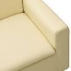 vidaXL Otro&scaron;ki kavč kremno belo umetno usnje