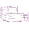 vidaXL Otomanski posteljni okvir z vzmetnico siv 160x200 cm blago