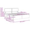 vidaXL Konstrukcija postelje z vzglavjem Dimljeni oreh 180 x 200 cm