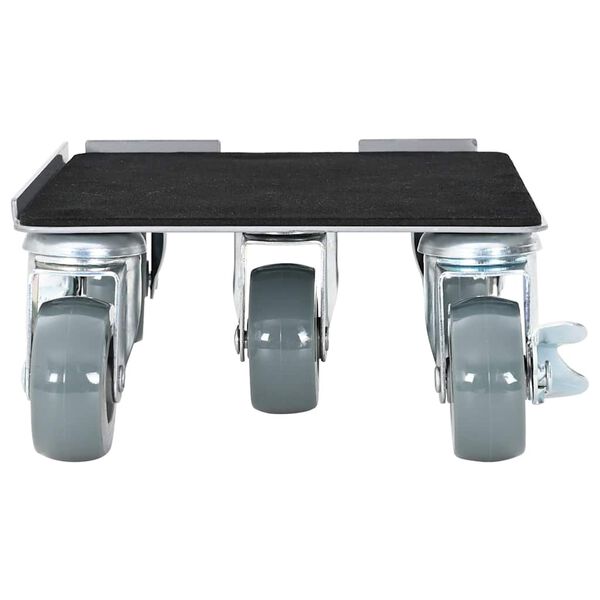 vidaXL Pohi&scaron;tveni valjčki 4 kosi z dvigalom 17,5x16x7,5 cm jeklo 1600 kg