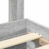 vidaXL Konstrukcija postelje Siva Sonoma 150 x 200 cm Konstruiran les