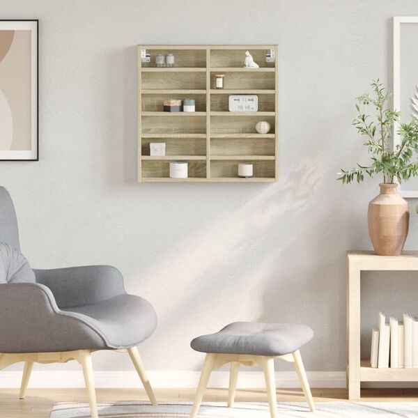 vidaXL Vitrina sonoma hrast 60x8,5x58 cm inženirski les