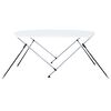 vidaXL Bimini tenda z 2 lokoma bela 180x150x110 cm