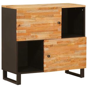 vidaXL Stranska omara Rjava 80 x 33 x 75 cm Masiven les manga