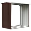 vidaXL Vrtna lopa za drva pocinkano jeklo 172x91x154 cm rjava