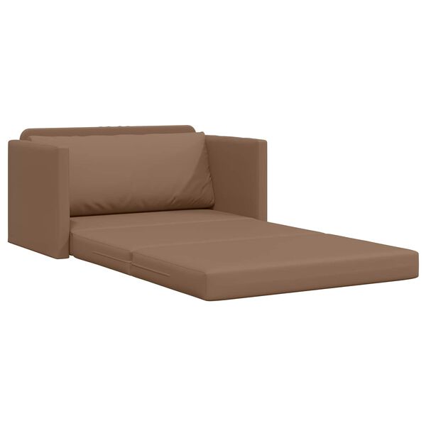 vidaXL Sofa postelja 110cm Kapučino Umetno usnje