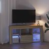 vidaXL Kotna LED TV omarica Sonoma hrast 100 x 40 x 50 cm