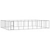 vidaXL Zunanji pasji boks jeklo 65,34 m&sup2;