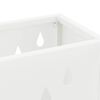 vidaXL Stojalo za dežnik s shranjevanjem Bela 28 x 12 x 41 cm Jeklo