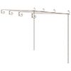 vidaXL Vrtna pergola antično rjava 4x3x2,5 m železo