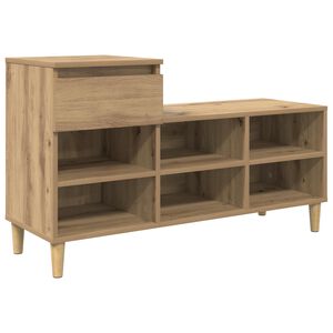 vidaXL Omara za čevlje Umetni hrast 102 x 36 x 60 cm Konstruiran les