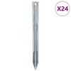 vidaXL Klini za &scaron;otor 24 kosov 22 cm &Oslash;20 mm pocinkano jeklo