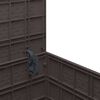 vidaXL Škatla za shranjevanje v vrtu Rjava 55 x 53 x 57 cm