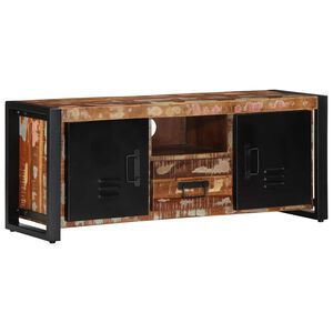 vidaXL TV omarica 100x30x40 cm masivni les obnovljen