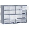 vidaXL Organizator s 16 predali 52x16x37 cm