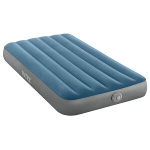INTEX Zračna postelja s črpalko INTEX Temno modra in siva PVC