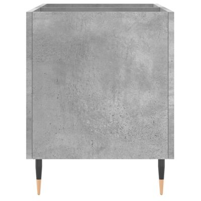 vidaXL Omarica za gramofonske plošče betonsko siva 74,5x38x48 cm les