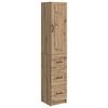 vidaXL Set omar 2 pcs Artisan hrast 33 x 34,5 x 87 cm Inženirski les