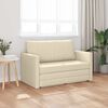 vidaXL Sofa postelja 110cm krema blago