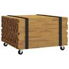 vidaXL Klubska miza Rjava 60 x 60 x 38 cm Trden tikov les