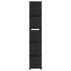 vidaXL Regal s 15 kockastimi policami črn 103x30x175,5 cm blago