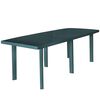 vidaXL Vrtna miza zelena 210x96x72 cm plastika