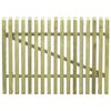 vidaXL Lesena vrtna vrata impregnirana borovina 100x75 cm