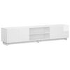 vidaXL TV stojalo 179.5 x 34.5 x 40 cm Bela visok sijaj Inženirski les