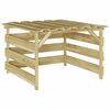 vidaXL Garaža za kosilnico Rjava 84 x 80 x 56 cm Impregnirana borovina