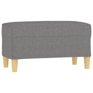 vidaXL Klop temno siva 70x35x41 cm blago