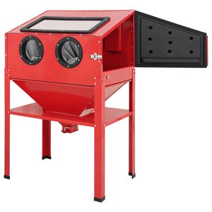 vidaXL Kabinet za peskanje 226 L 125PSI Mlinjeni jeklo