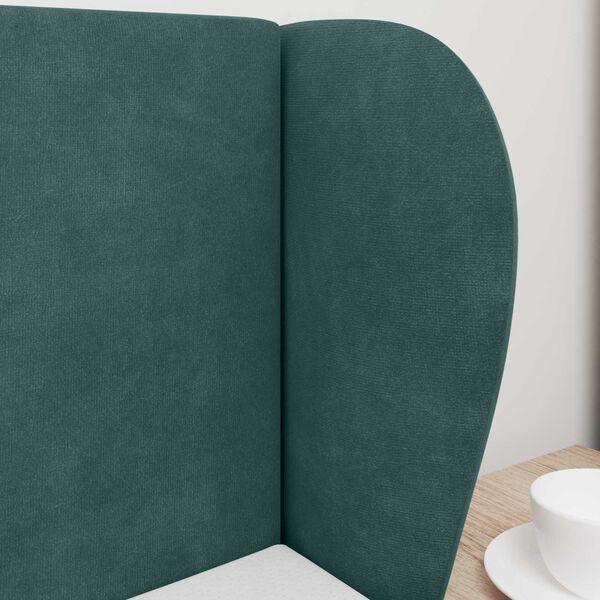 vidaXL U&scaron;esni vzglavnik Zelena 40 x 23 x 6 cm Žamet