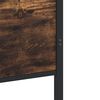 vidaXL Kovinski posteljni okvir brez vzmetnice dimljen hrast 100x200cm