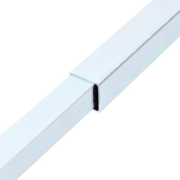 vidaXL Nastavljiva varnostna palica za okna 6 pcs srebrna Jeklo