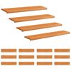 vidaXL Stopnice 16 kos 110 x 30 x 2 cm Svetlo rjava Trda bukovina