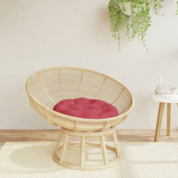 vidaXL Okrogla blazina vinsko rdeča &Oslash; 60 x 11 cm oxford tkanina