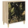 vidaXL Predalni &scaron;afka RHENEN Tisk tropskega gozda 66 x 36,5 x 75 cm