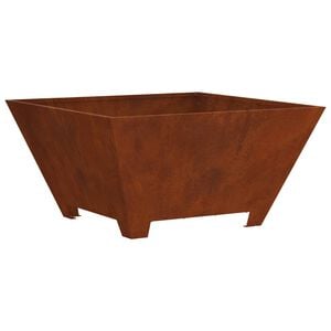 vidaXL Kamin za ogenj Rjav 80 x 80 x 40 cm