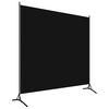vidaXL Paravan črn 175x180 cm tkanina