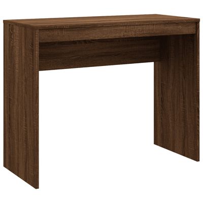 vidaXL Pisalna miza rjavi hrast 90x40x72 cm konstruiran les