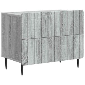 vidaXL Nočna omarica Siva Sonoma 62 x 34,5 x 49,5 cm Inženirski les