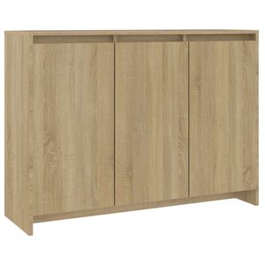 vidaXL Komoda sonoma hrast 102x33x75 cm iverna plo&scaron;ča