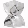 vidaXL Stol/Mizica Zavite Oblike Aluminij Srebrne Barve