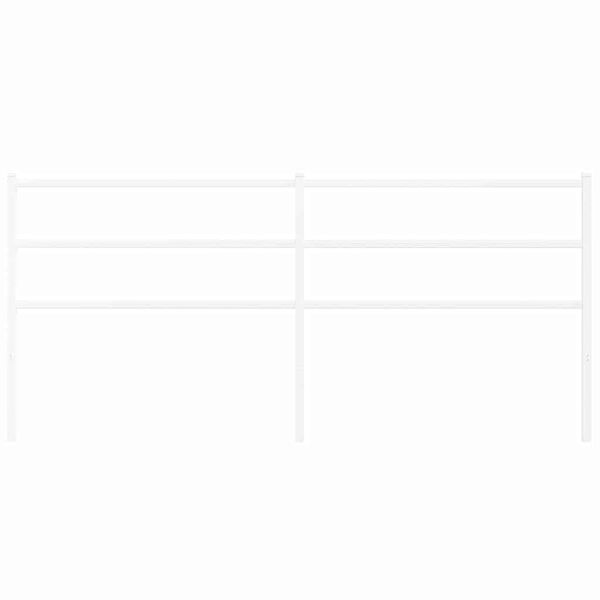 vidaXL Kovinsko nadomestno vzglavje belo 193 cm