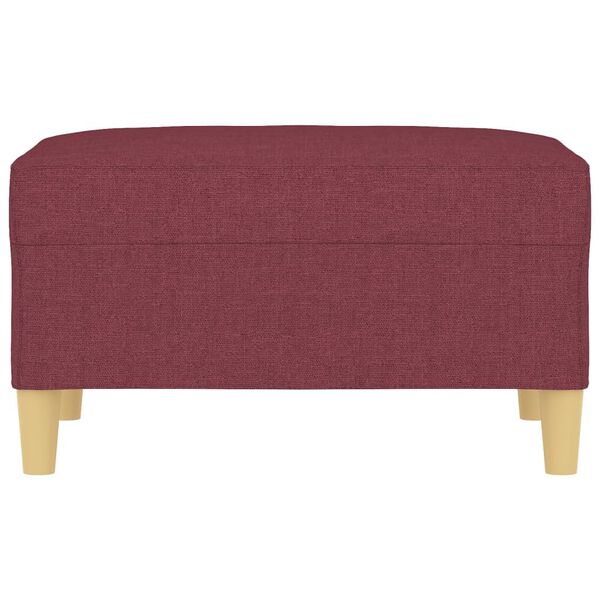 vidaXL Stolček za noge vinsko rdeče 70x55x41 cm blago