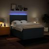 vidaXL Box spring postelja z vzmetnico modra 140x200 cm blago